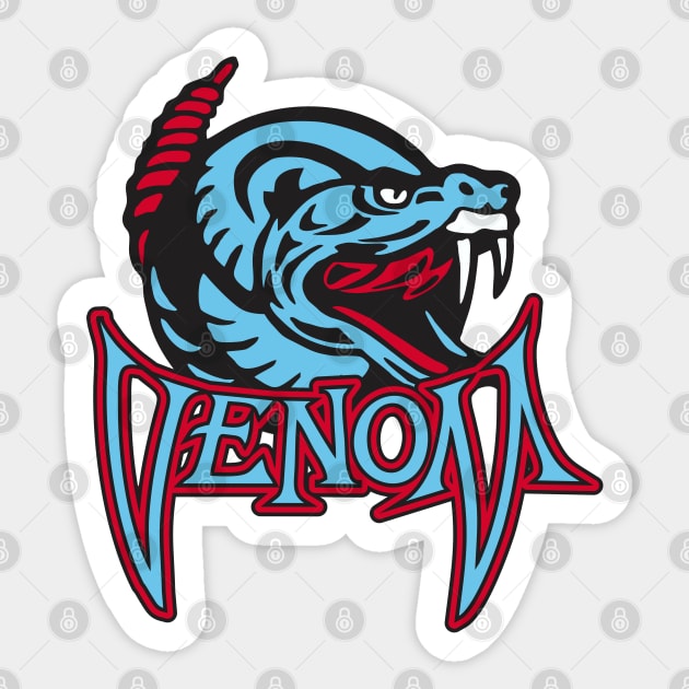 Venom Sports Logo Sticker by DavesTees